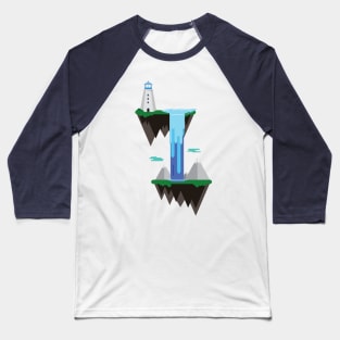 Floating island with lighthouse Baseball T-Shirt